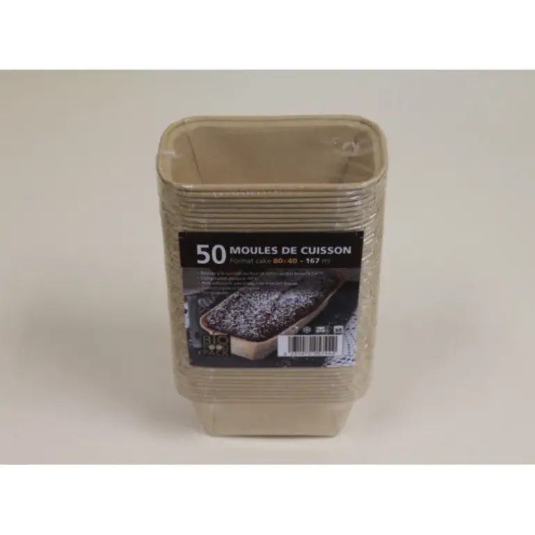 Moule de cuisson papier cake 80 mm - 167 ml Bio Food Pack