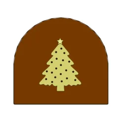 Moule Embout de bûche Sapin de Noël 78 x 85 mm Mallard Ferrière