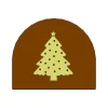 Moule Embout de bûche Sapin de Noël 80 x 68 mm Mallard Ferrière