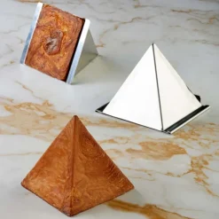 Moule Inox Croissant Géométrique Pyramide 8,5 x H 8,5 cm Pavoni