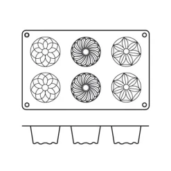 Moule kougloffs assortis professionnel en silicone