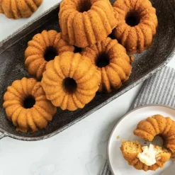 Moule Mini Bundt Anniversaire (x6) Gold Nordic Ware