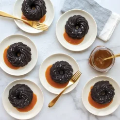 Moule Mini Bundt Tourbillon (x6) Gold Nordic Ware