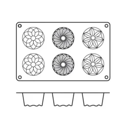 Moule mini kougloffs assortis professionnel en silicone