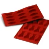 Moule Silicone 12 Barquettes 7,2 x 3 cm Silikomart