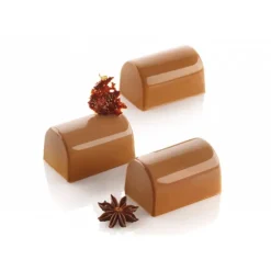 Moule Silicone 8 Bûchettes 7,5 cm x 5 cm Silikomart Professional