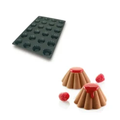 Moule Silicone 24 Briochettes Ø7,9 x 3,5 cm 84ml SilikoMart Professional