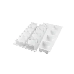 Moule Silicone 8 Carré Sphère 110ml SilikoMart Professional