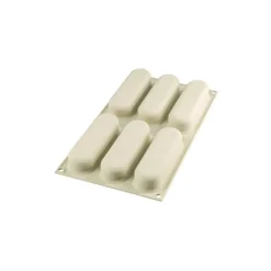 Moule Silicone 6 Éclairs Chicss 13 x 3,8 cm Silikomart 3D Design