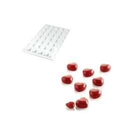 Moule Silicone 35 Coeur Bombé 5ml SilikoMart Professional