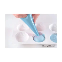 Moule Silicone 6 Demi Sphères Vrillées Ø 75 mm SilikoMart Professional