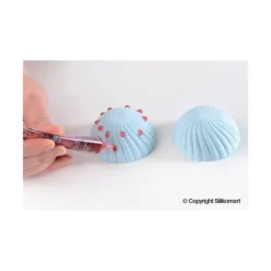 Moule Silicone 6 Demi Sphères Vrillées Ø 75 mm SilikoMart Professional