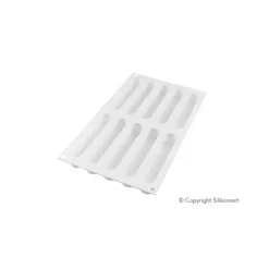 Moule Silicone 10 Eclairs 13x2,5 cm SilikoMart Professional
