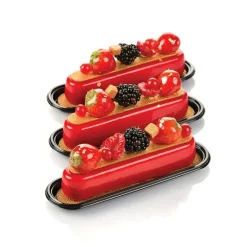 Moule Silicone 10 Eclairs 13x2,5 cm SilikoMart Professional