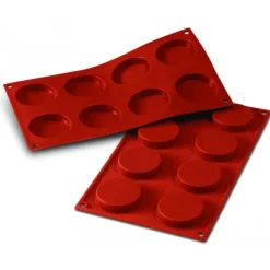 Moule Silicone 8 Florentins 6 cm x H 1,2 cm Silikomart