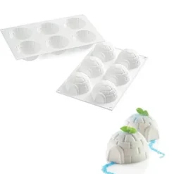 Moule Silicone 6 Igloos Silikomart Professional