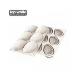 Moule Silicone 6 Mangues 9,3 x 5,7 cm 130ml SilikoMart Professional