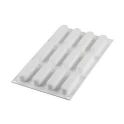 Moule Silicone 12 Mini Eclairs Caroline 83 x 23 x h21 mm 30ml SilikoMart Professional