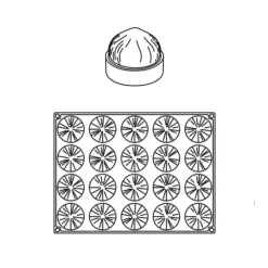 Moule Silicone 20 Noisettes 65 ml Cédric Grolet Pavoni