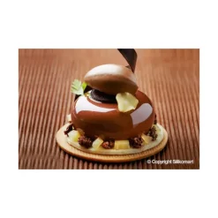 Moule Silicone 8 Ronds Bombés 85 ml Silikomart Professional