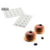Moule Silicone 15 Ronds Bombés Ø45 x h20 mm - 26ml SilikoMart Professional