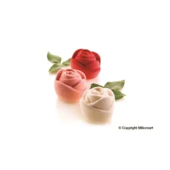 Moule Silicone 6 Roses 7 x 5,5 cm 143ml SilikoMart Professional