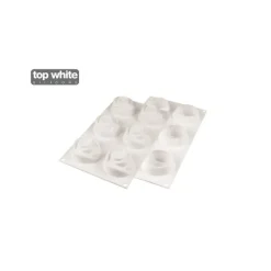 Moule Silicone 6 Roses 7 x 5,5 cm 143ml SilikoMart Professional
