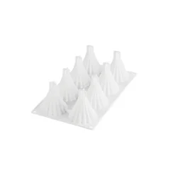 Moule Silicone 8 Sapins Astro Ø6,7 cm x 7,9 cm Silikomart Professional