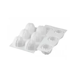 Moule Silicone 6 Sphères Ø68 x h52 mm 120ml SilikoMart Professional