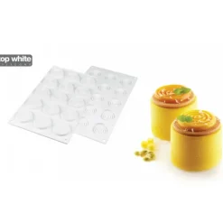 Moule Silicone 15 Tourbillons 9ml Petit Modèle Silikomart Professional