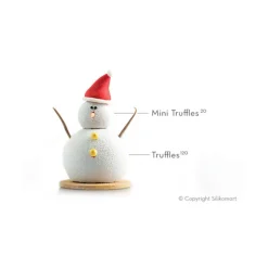 Moule Silicone 8 Truffes Ø 6,2 cm Silikomart Professional