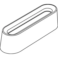 Moule Silicone Bande Creuse 12 x 3,5 cm x H 3,2 cm (x20) Pavoflex