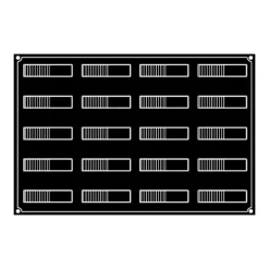 Moule Silicone Bande Ondulée 12 x 3 cm x H 3,2 cm (x20) Pavoflex