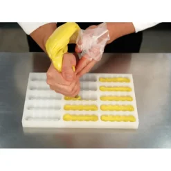 Moule Silicone Barre Ondulée Snack 9 x 3 cm x H 1,9 cm (x15) Pavoni