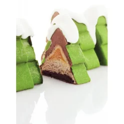 Moule Silicone Bûche Sapin 25 x 9,7 cm x H 9,5 cm Pavoni