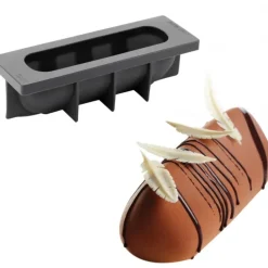 Moule Silicone Bûche Sublime 25 x 8 cm x H 8 cm Pavoni