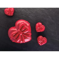 Moule Silicone Cadeau Coeur 18 x 16,2 cm x H 6,7 cm Pavoni