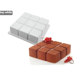 Moule Silicone Carré Cubik 17,2 cm Silikomart Professional