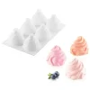 Moule Silicone Chantilly Ø 7,3 cm x H 6,5 cm (x6) Silikomart Professional