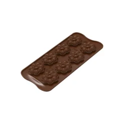 Moule Silicone Chocolat Fleurs (x8) Easy Choc Silikomart