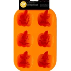 Moule Silicone Citrouille Halloween 6 Empreintes Wilton