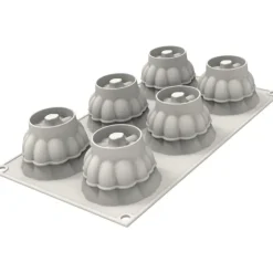 Moule Silicone Citrouille Delica Ø 6,7 x H 5 cm (x6) Silikomart