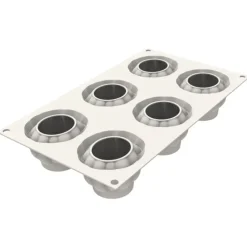 Moule Silicone Citrouille Delica Ø 6,7 x H 5 cm (x6) Silikomart