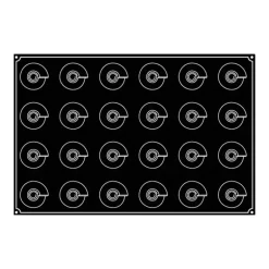 Moule Silicone Cône Ø 6,5 cm x H 6,5 cm (x24) Pavoflex