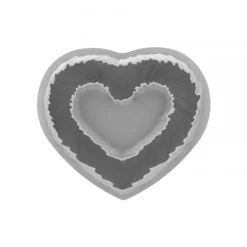 Moule Silicone Coeur Heartbeat 25 x 22 x H 5,2 cm Silikomart