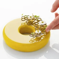 Moule Silicone Décor Cercles 13,8 x 9,4 x H 0,2 (x3) Pavoni