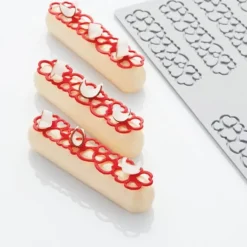 Moule Silicone Décor Cœur 12 x 2,7 x H 0,2 cm (x10) Pavoni