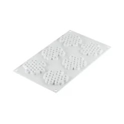 Moule Silicone Décor Miel Ø 7,5 cm x H 0,8 cm (x6) Silikomart Professional