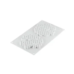 Moule Silicone Décor Miel Ø 14 cm x H 1 cm (x2) Silikomart Professional