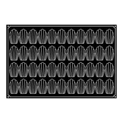 Moule Silicone Madeleine 7,8 x 4,5 cm x H 1,8 cm (x44) Pavoflex